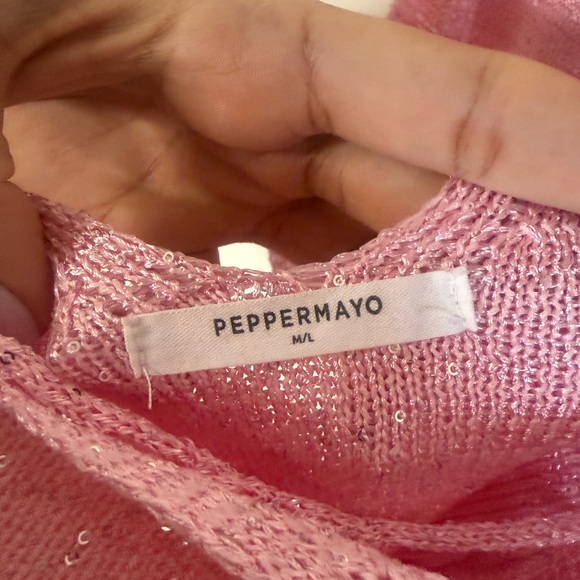 Peppermayo Shimmering Light Pink Mini Dress - Picture 5 of 5